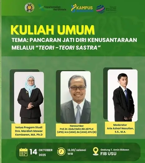 Public Lecture "The Radiance of Indonesian Archipelago Identity through Literary Theories"